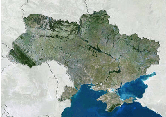 Topographie der Ukraine